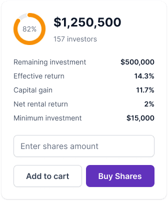 Shared Estate App Desktop View